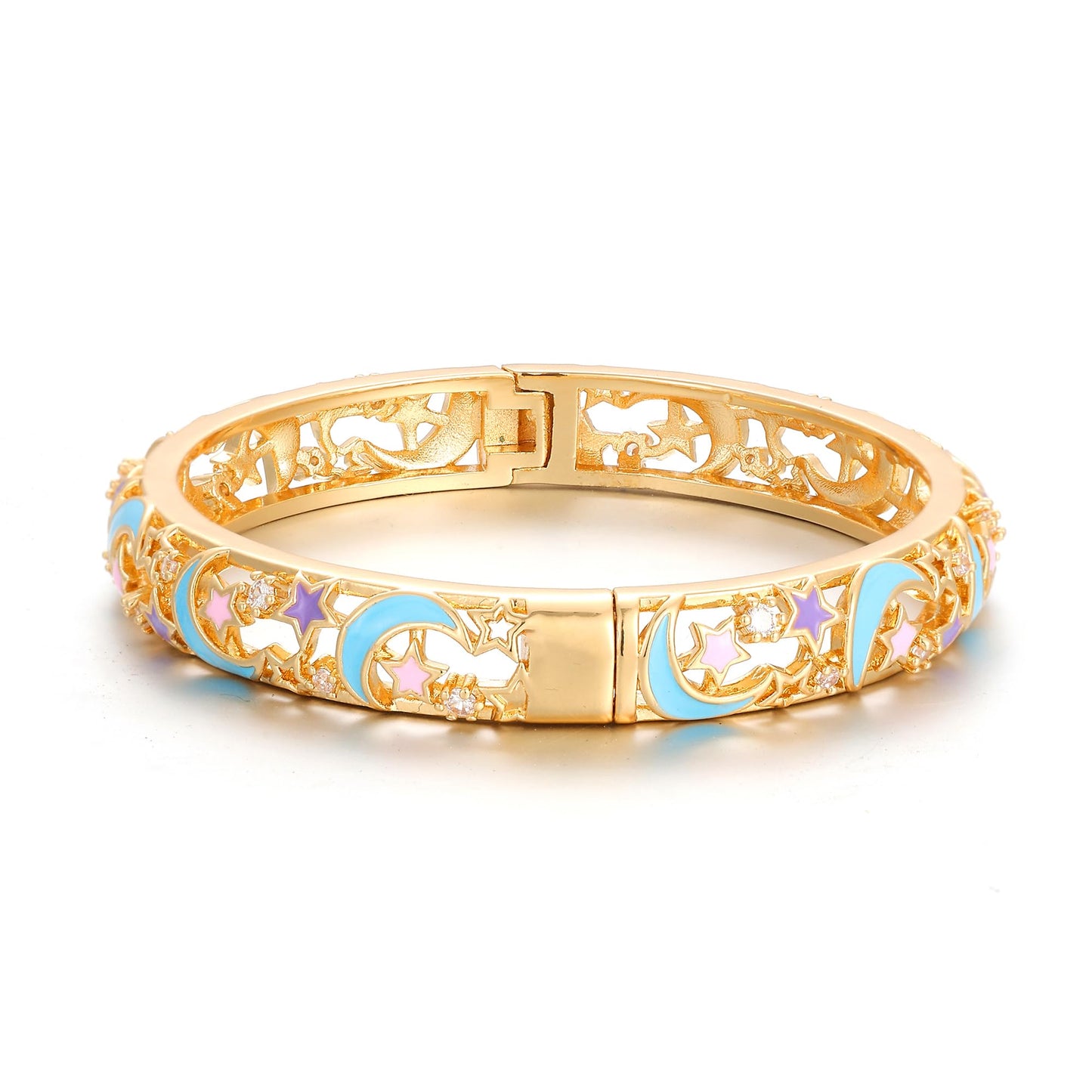 Ethlyn Gold Plated Colorful Openable Kids Baby Girls Bangles Bracelets Birthday Christmas Gifts Birthday Presents for children