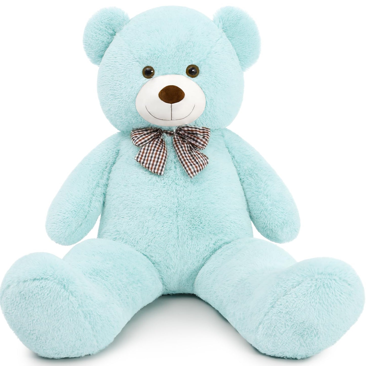 MaoGoLan Giant Big Teddy Bear 4 Feet 47 inch Life Size Tan Plush Bear Brown Stuffed Animal for Children Boyfriend