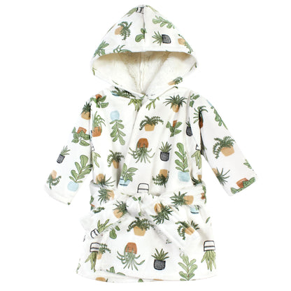 Hudson Baby Unisex BabyMink with Faux Fur Lining Pool and Beach Robe Cover-ups