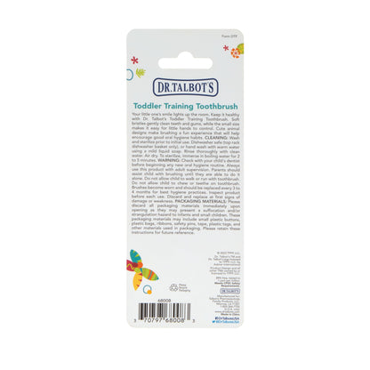 Dr. Talbot's Toddler Training Toothbrush and Natural Kids Toothpaste with Citroganix - 1.6 oz - Fluoride-Free Toothpaste and Toddler Toothbrush - 6+ Months - Alligator