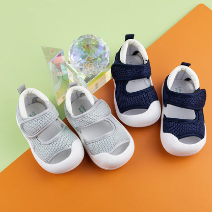 RVROVIC Boys Girls Athletic Sports Sandals Open-Toe Breathable Rubber Sole Beach Water Shoes for Toddler