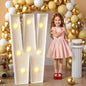 imprsv Marquee Light Up Letters, 3FT Mosaic Letters with Light for Baby Shower Graduation Party Decor, Large A for Engagement Wedding Party Decorations (Need to Assemble)