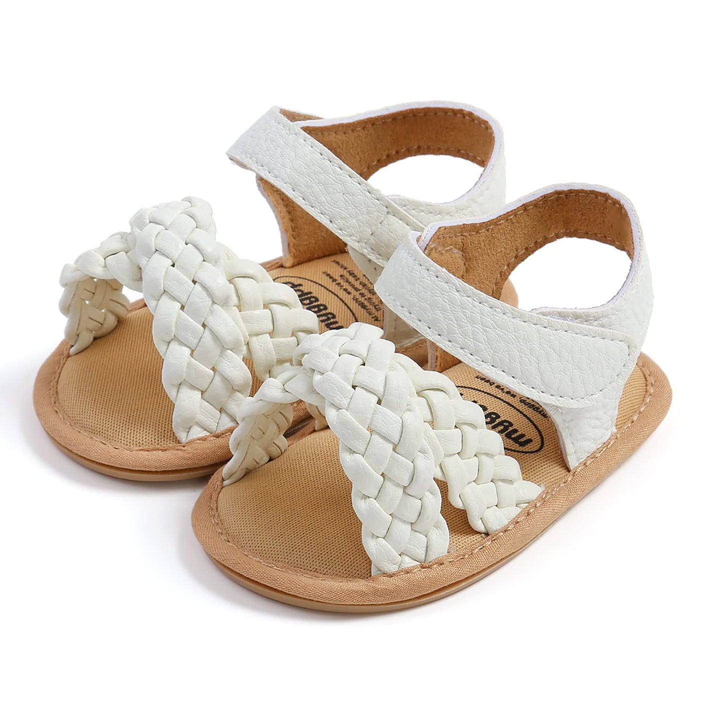 SOFMUO Baby Girls Boys Sparkly Bowknot Sandals Premium Soft Anti-Slip Rubber Sole Infant Summer Outdoor Shoes Toddler First Walkers