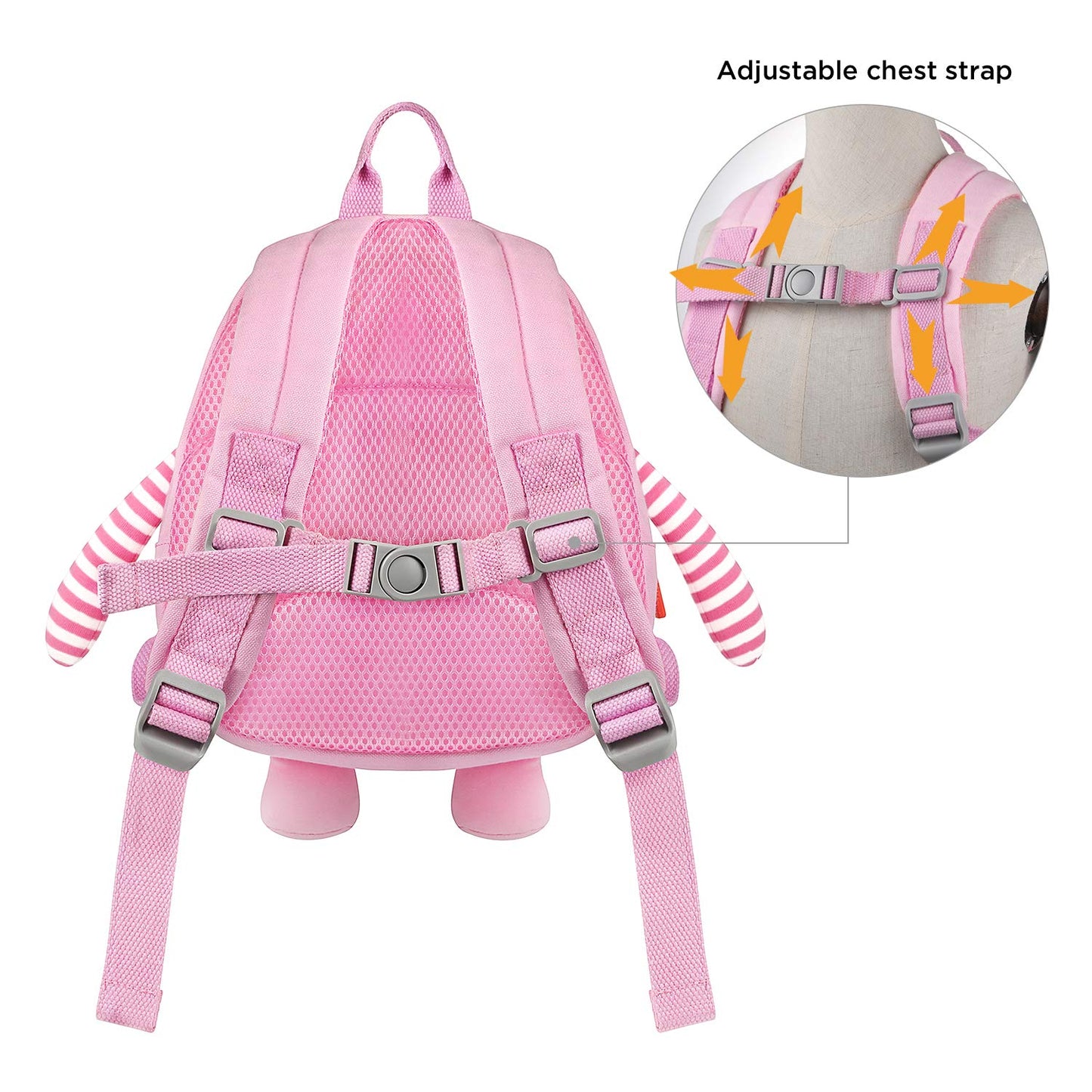 GAGAKU Toddler Backpack with Leash - Mini Kids Backpacks for Boys 2-5 Years Child Safety Backpack 3D Cartoon Animal Anti-Lost Preschool Bags - Blue