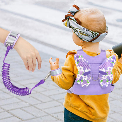 Accmor 3 in 1 Toddler Harness Leashes + Anti Lost Wrist Link, Kids Harness Children Leash for Girls, Child Anti Lost Leash Baby Cute Harness Belt Strap Hold Kids Close While Walking
