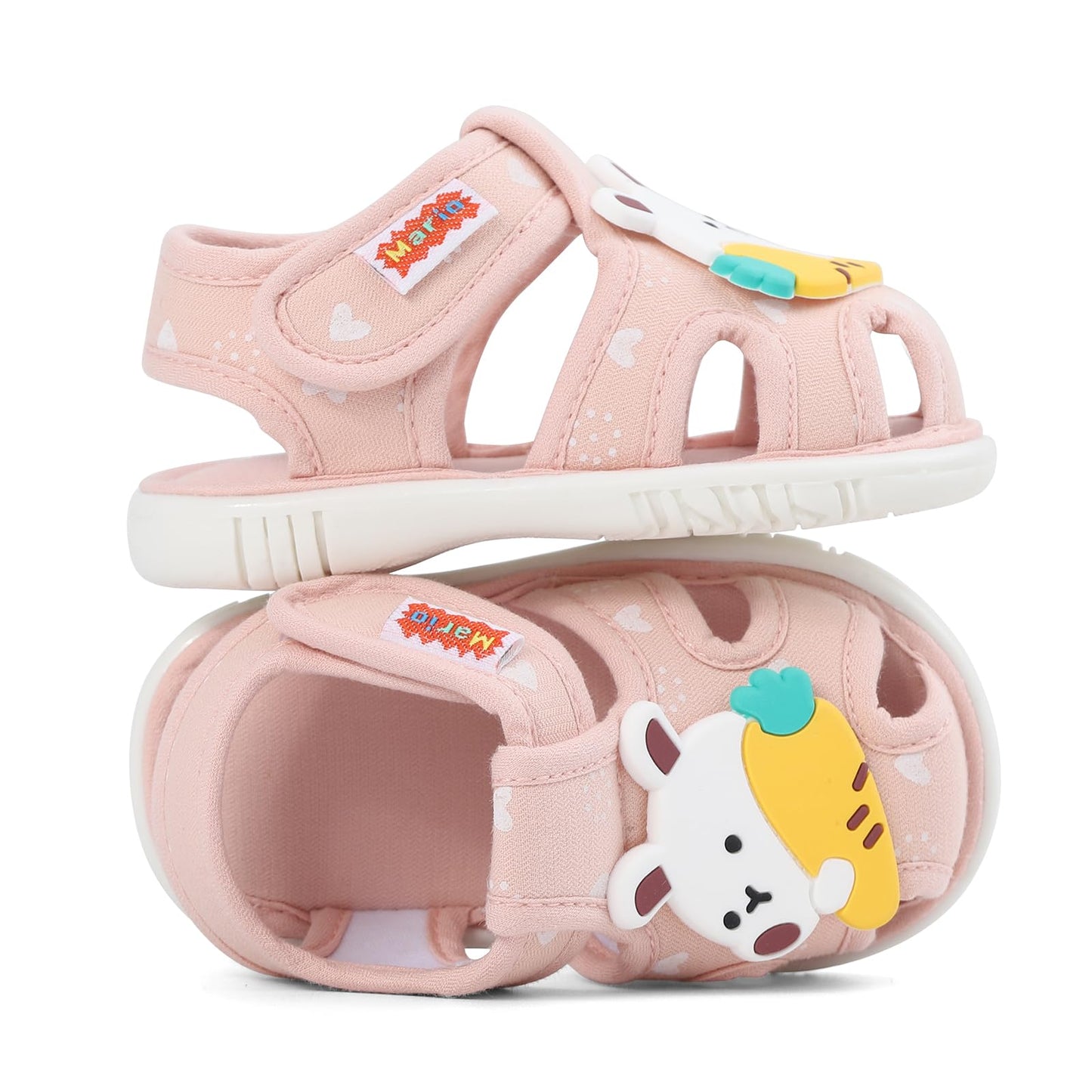 ESTAMICO Baby Boys Girls Sandals Cute Animal Summer Shoes Breathable Non Slip First Walker, 18-24 Months Toddler, Light Blue