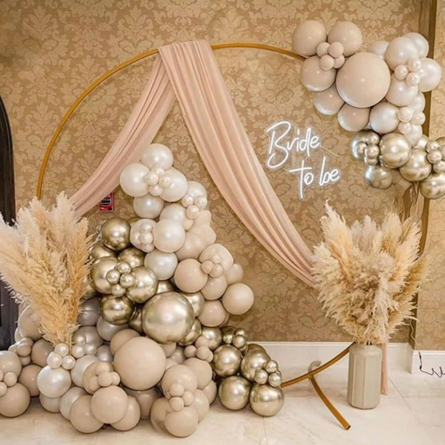 Pink White Balloon Arch Kit, Double Stuffed Pastel Pink Ivory White Balloon Garland, Baby Pink Cream White Balloons with 3pcs 18Inch Clear Balloons for Girls Birthday Baby Shower Party Decorations