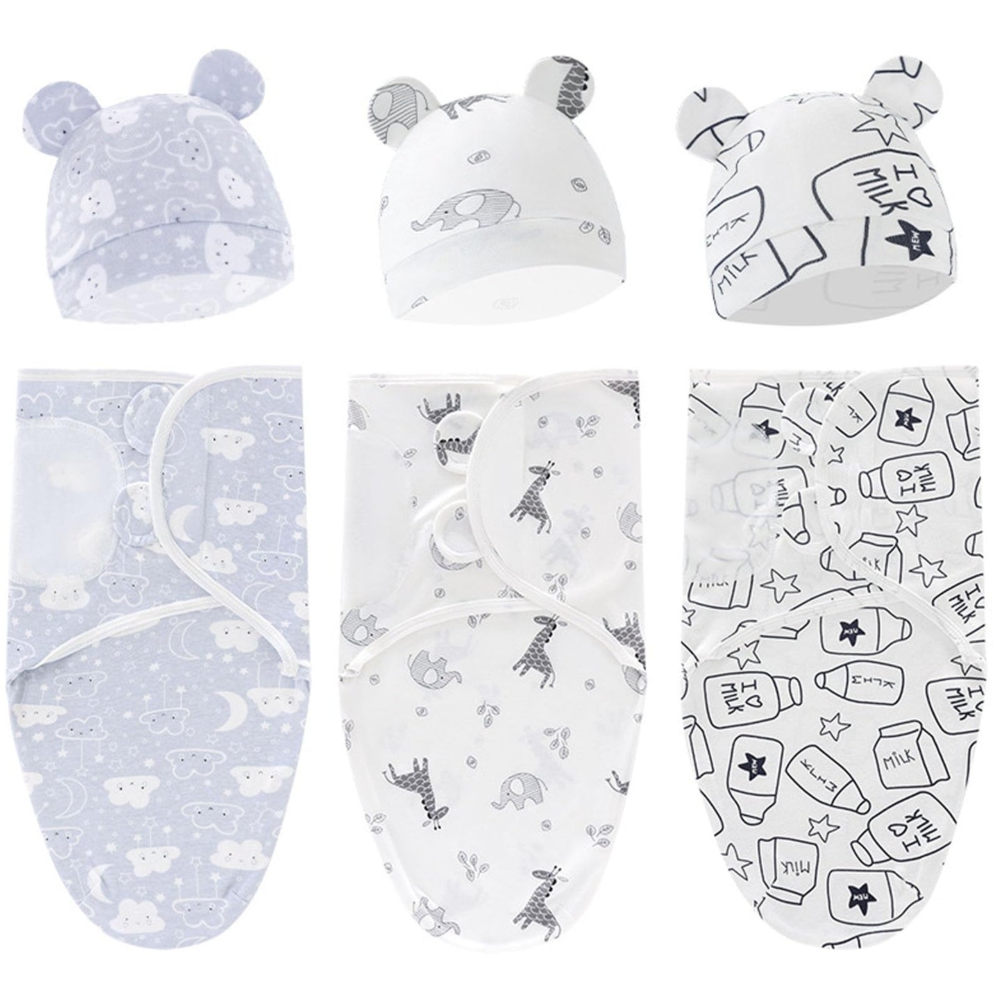 3-Pack Organic Baby Swaddle Sleep Sacks - Newborn Swaddle Sack - Baby Sleep Sack - Baby Swaddle Blanket Wrap…