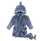 Hudson Baby Unisex Baby Plush Bathrobe and Toy Set