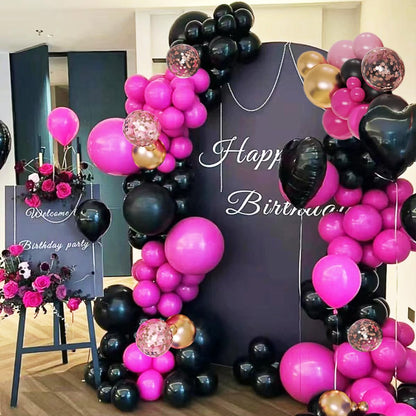 Boho Balloon Garland Arch Kit, 156Pcs Dusty Pink Pastel Brown Metallic Champagne Gold White Balloons for Wedding Baby Bridal Shower Engagement Anniversary Birthday Decorations