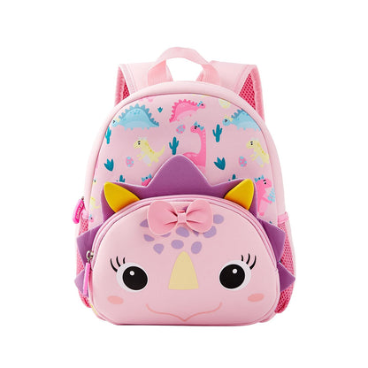 KK CRAFTS Preschool Backpack Toddler Neoprene Animal Schoolbag Lunch backpack for Kids Boys Girls(Dinosaur)