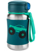Skip Hop Toddler Sippy Cup with Straw, Sparks Stainless Steel Straw Bottle, Ice Cream