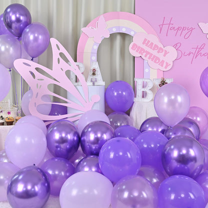 Retro Blush Pink Balloons, 60 Packs 12 Inch Dusty Pink Metallic Chrome Rose Gold White Sand Nude Balloons for Bridal Baby Shower Girls Boho Birthday Wedding Decorations Supplies