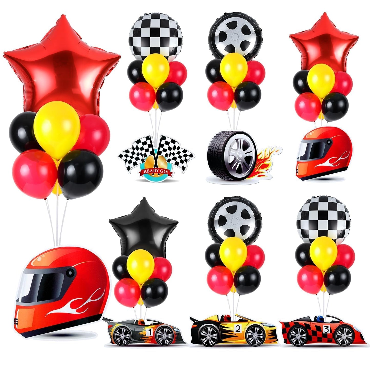 4 Sets Balloon Stand Kit for Table Bear Baby Shower Tables Centerpieces with Balloon Boy Baby Shower Decorations for Bear Theme Gender Reveal Birthday Party Table Decorations Supplies (Brown Bear, 4)