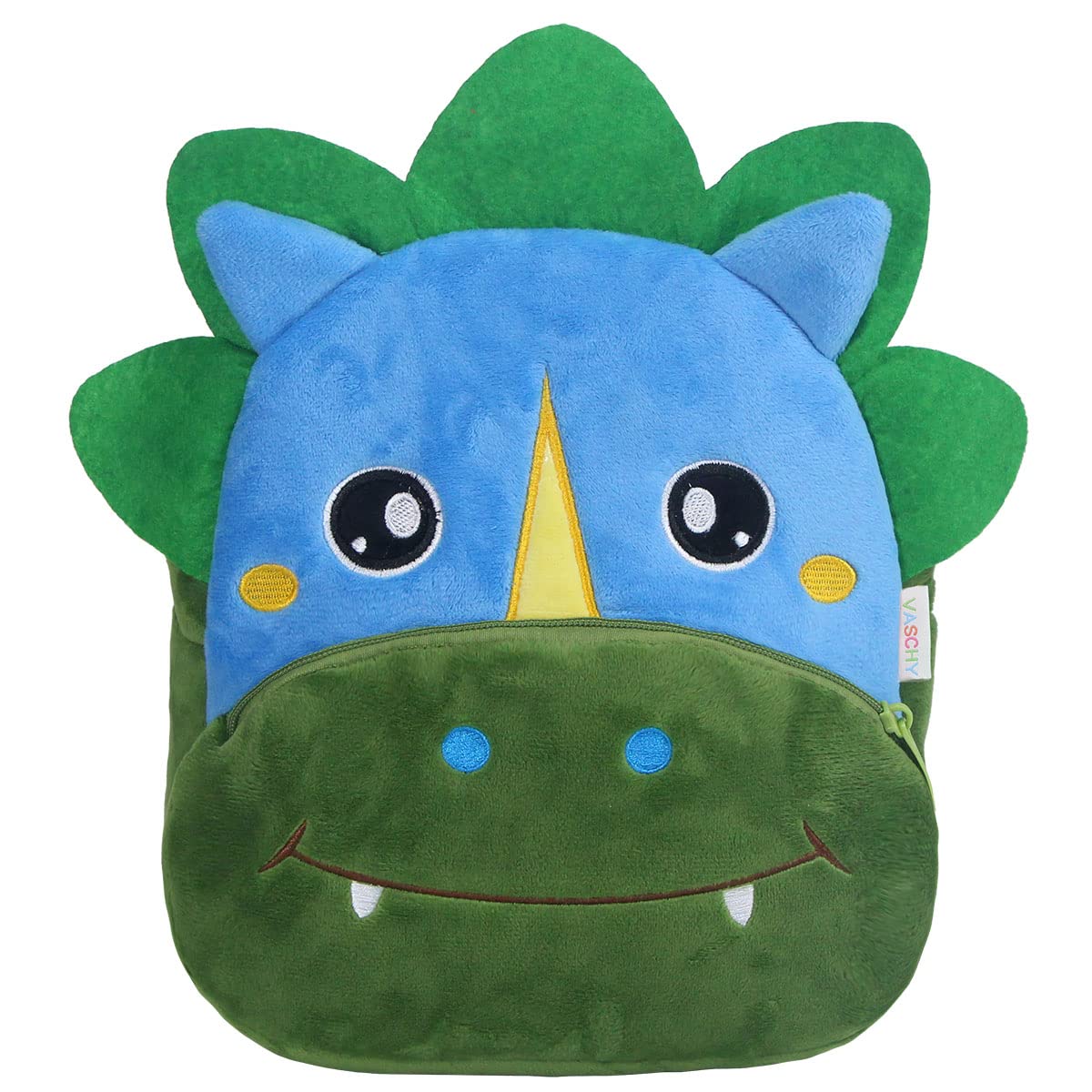 VASCHY Toddler Backpack, Baby Boys and Girls Cute Plush Animal Small Daycare Backpack for Baby Little Kids Yellow Cat