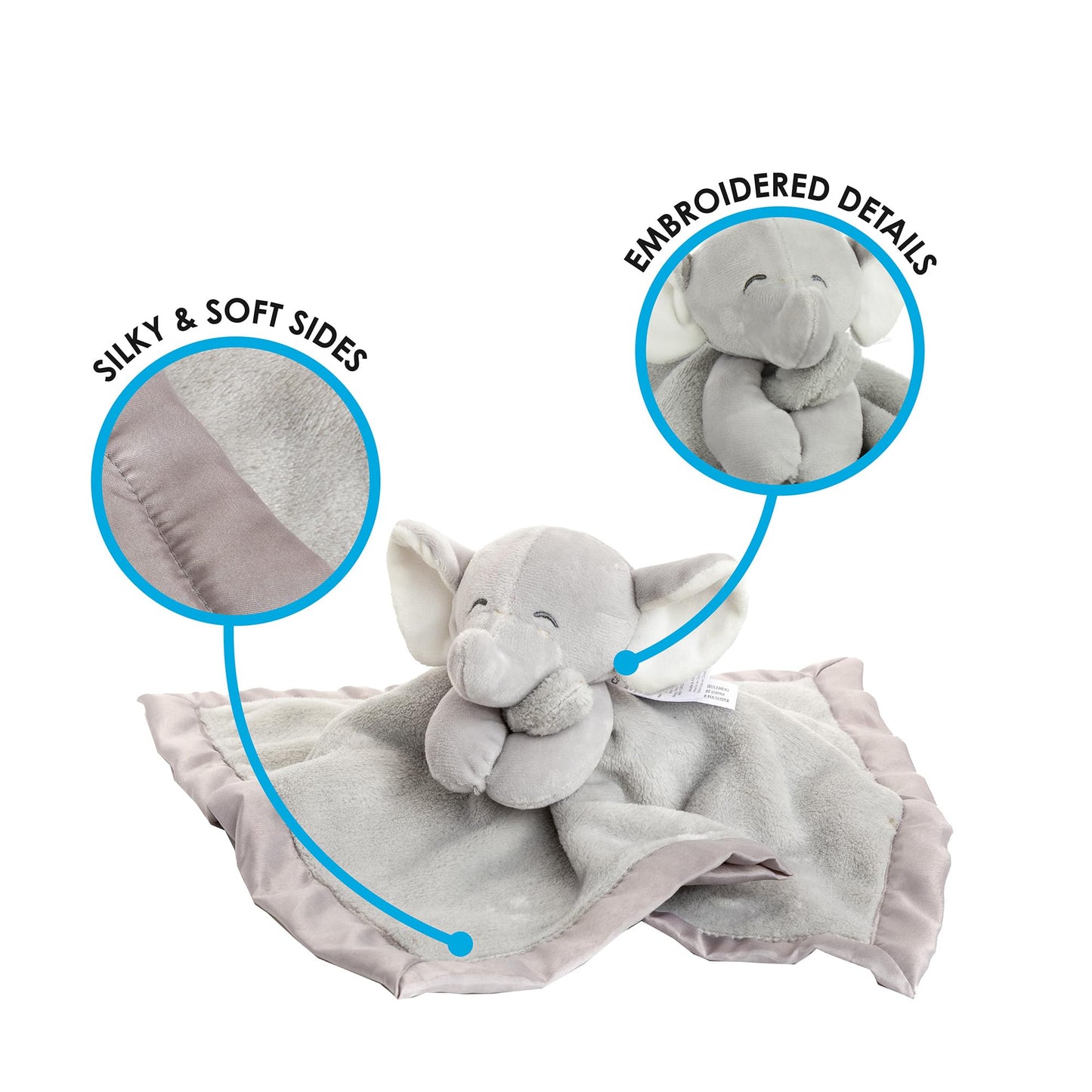 KIDS PREFERRED Carter's Baby Blanket Unisex Loveys for Babies Essentials, Newborn Boys and Girls Security Blankets with Soft Minky Fabric, Snuggle Toy Plush Stuffed Animal - Spotted Cow
