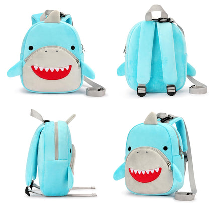 mibasies Toddler Backpacks for Girls 2-4: Plush Backpack -3D Animal Cartoon Mini Travel Bag -10 inch Toddler Backpack Leash