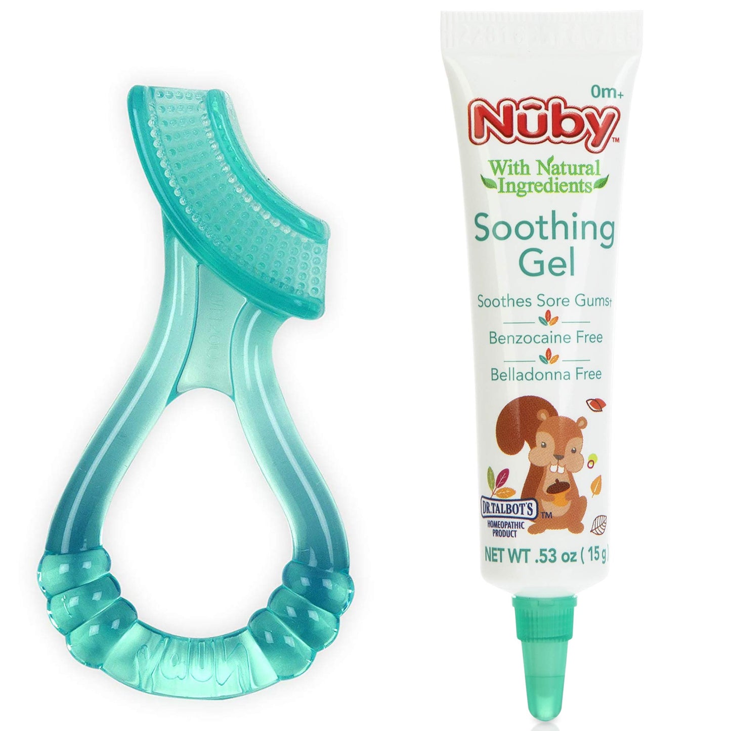 Dr. Talbot's Soothing Gel for Sore Gums with Silicone Gum-EEZ Teether - 2-Piece Set