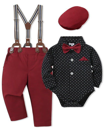 SANMIO Baby Boy Clothes 0-24M Baby Boy Suits 4pcs Baby Boys Baptism Easter Outfits Baby Christmas Clothes