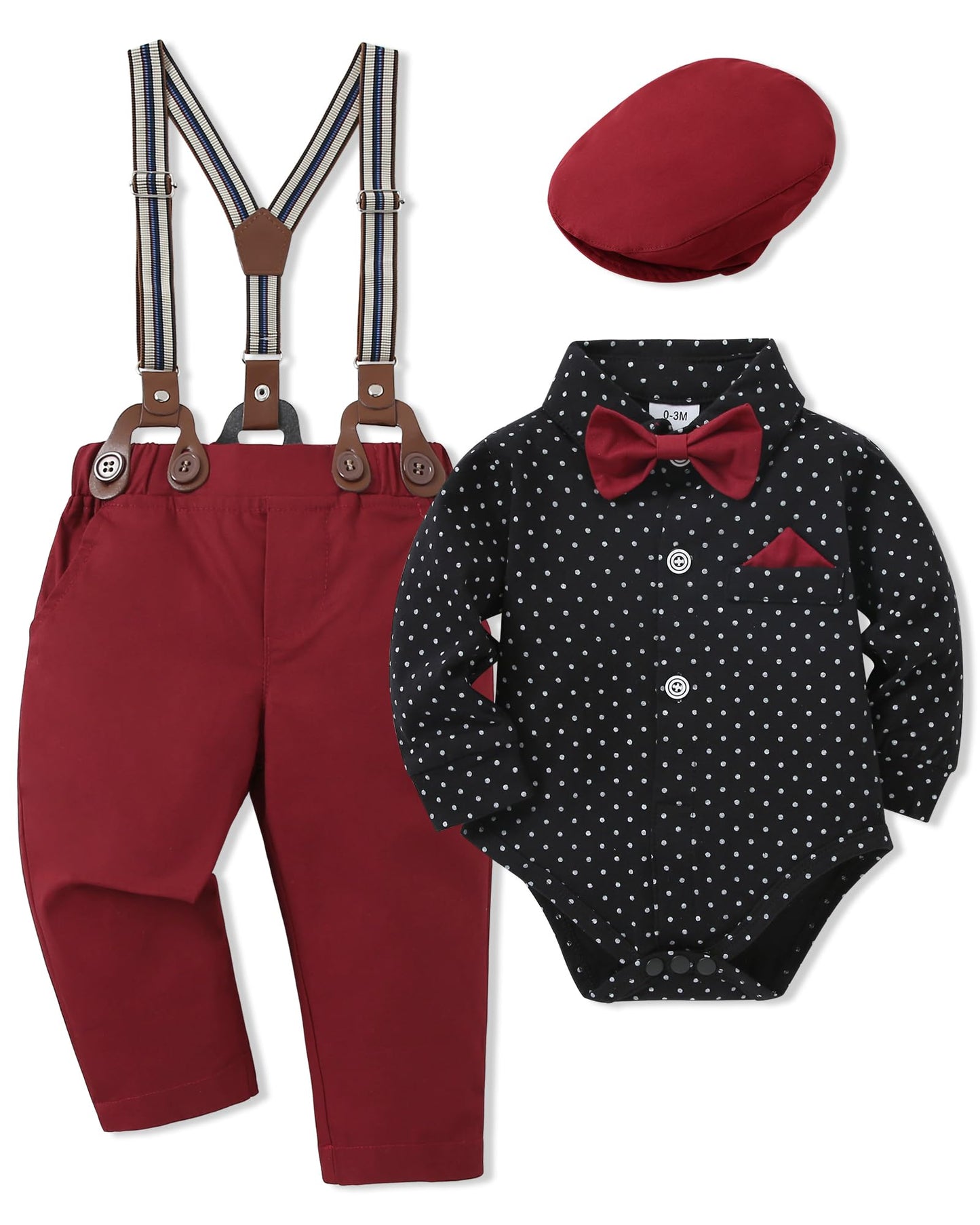 SANMIO Baby Boy Clothes 0-24M Baby Boy Suits 4pcs Baby Boys Baptism Easter Outfits Baby Christmas Clothes