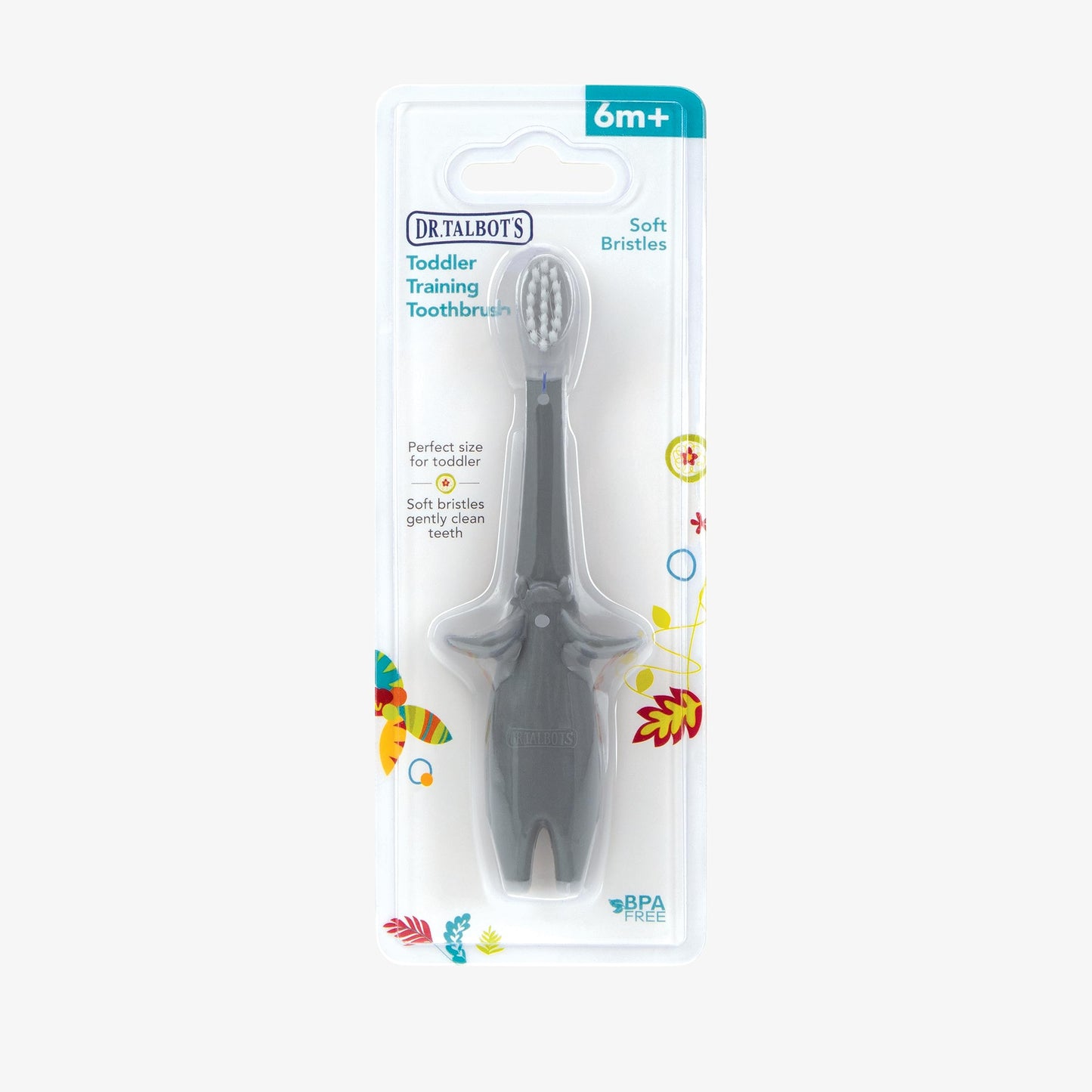 Dr. Talbot's Toddler Training Toothbrush and Natural Kids Toothpaste with Citroganix - 1.6 oz - Fluoride-Free Toothpaste and Toddler Toothbrush - 6+ Months - Alligator