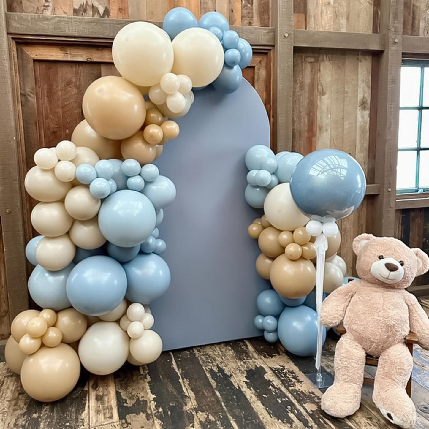 Pink White Balloon Arch Kit, Double Stuffed Pastel Pink Ivory White Balloon Garland, Baby Pink Cream White Balloons with 3pcs 18Inch Clear Balloons for Girls Birthday Baby Shower Party Decorations