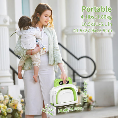 Collapsible Baby Bathtub for Newborn to Toddler (0-18 M) - Portable Baby Tub with Thermometer, Newborn Bathtub with Soft Towel and Floating Cushion (Brown)