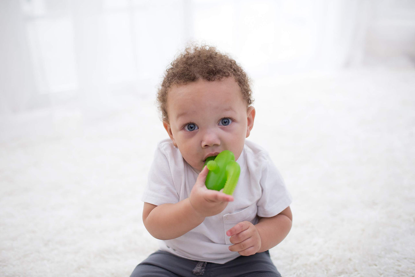 Dr. Brown's AquaCool Water-Filled Baby Teether, Cools & Massages Sore Gums, BPA Free, Pineapple and Apple, 2 Pack, 3m+