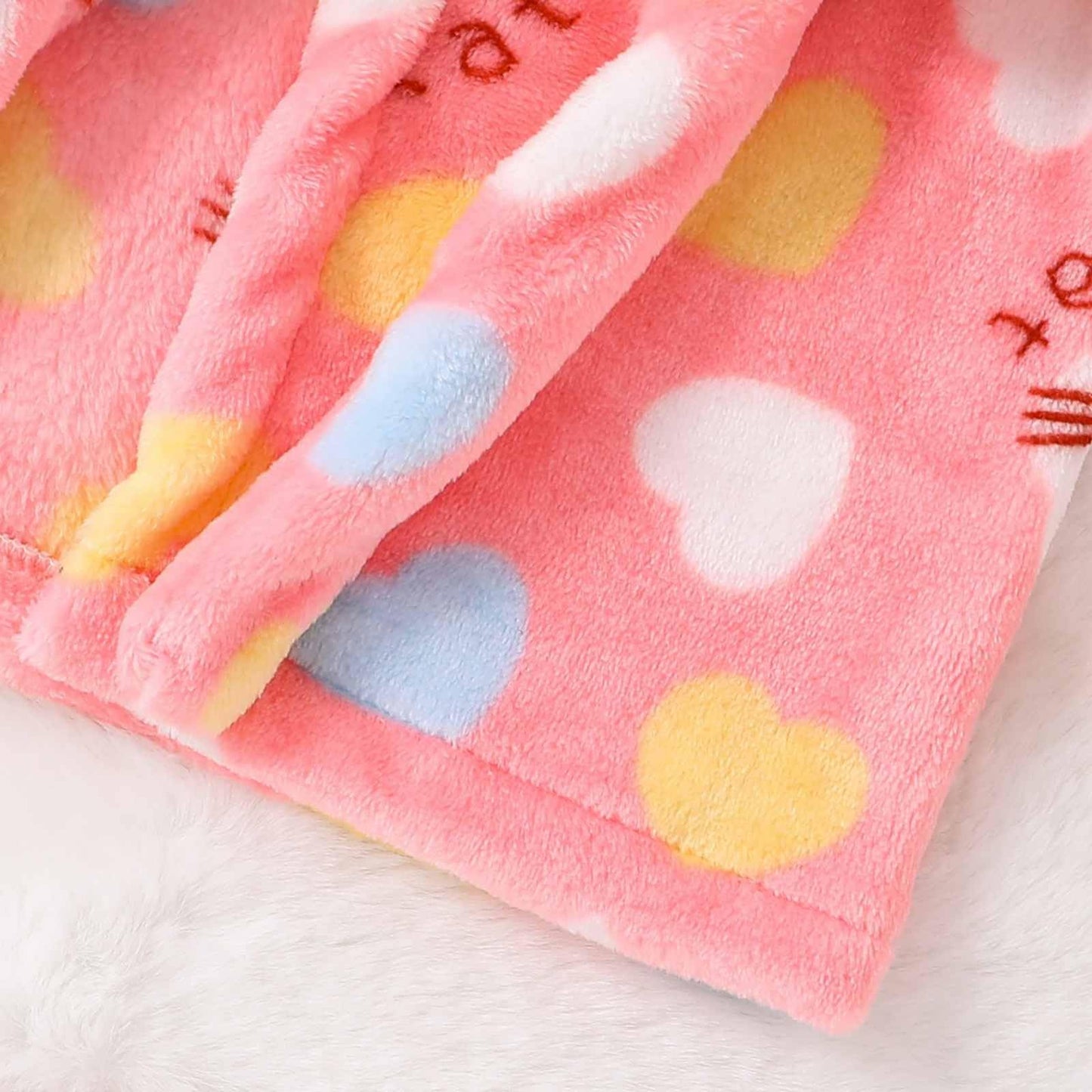 Toddler Unisex Baby R𝐨be Hooded Fleece Bathr𝐨be and Towel for Kids Boys Girls Plush Flannel Bathr𝐨be Warm Winter