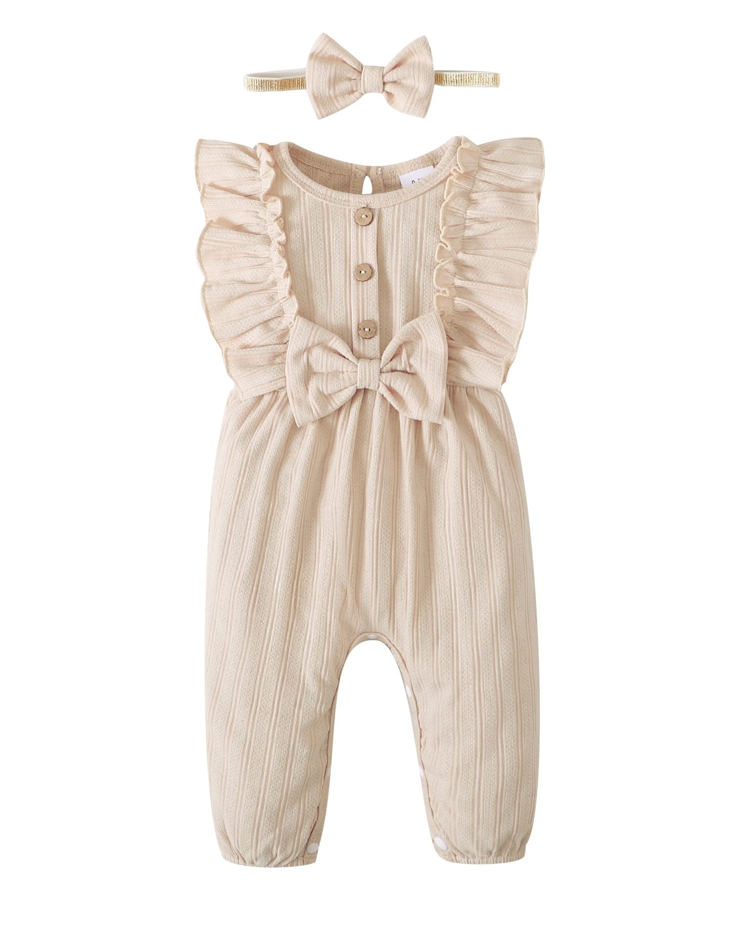 Mioglrie Newborn Baby Girl Clothes One Piece Jumpsuits Clothes Short Sleeve Rompers Summer Clothes for Baby