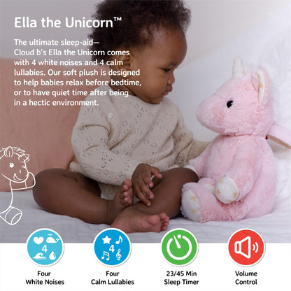Cloud b Sound Machine with White Noise Soothing Sounds | Cuddly Stuffed Animal & Nomadic Nightlight | Record Parent Voice | Adjustable Settings & Auto-Shutoff | LoveLight™ Buddies - Drake The Dragon™
