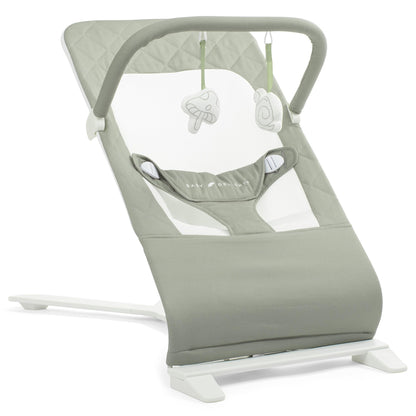 Baby Delight Alpine Deluxe Portable Bouncer, Infant, 0-6 Months, 100% GOTS Certified Cotton Fabrics, Organic Oat