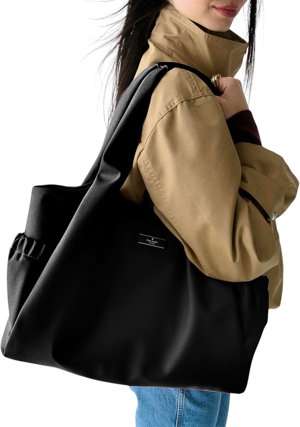 kate spade new york Carter Large Diaper Baby Bag Tote (Black)