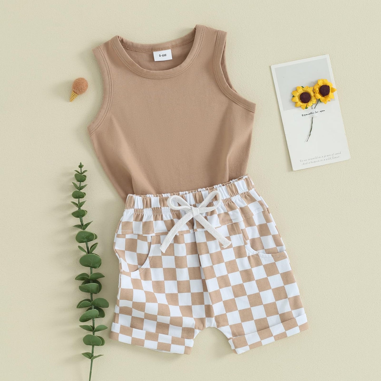 Baby Boy Summer Clothes Striped Tank Tops Camisoles and Shorts Newborn Boys Spring Summer Outfit