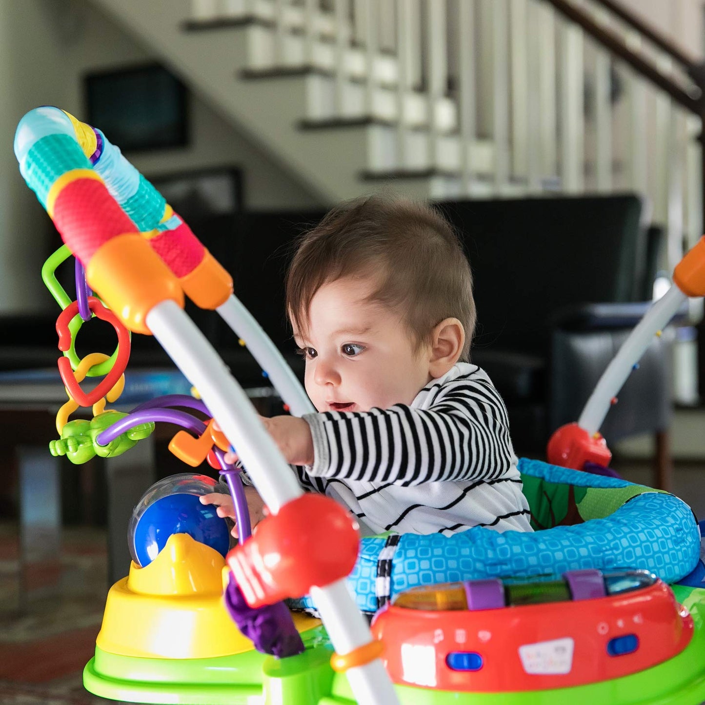 Baby Einstein Neptune's Ocean Discovery Activity Jumper, Ages 6 months +, Max weight 25 lbs., Unisex