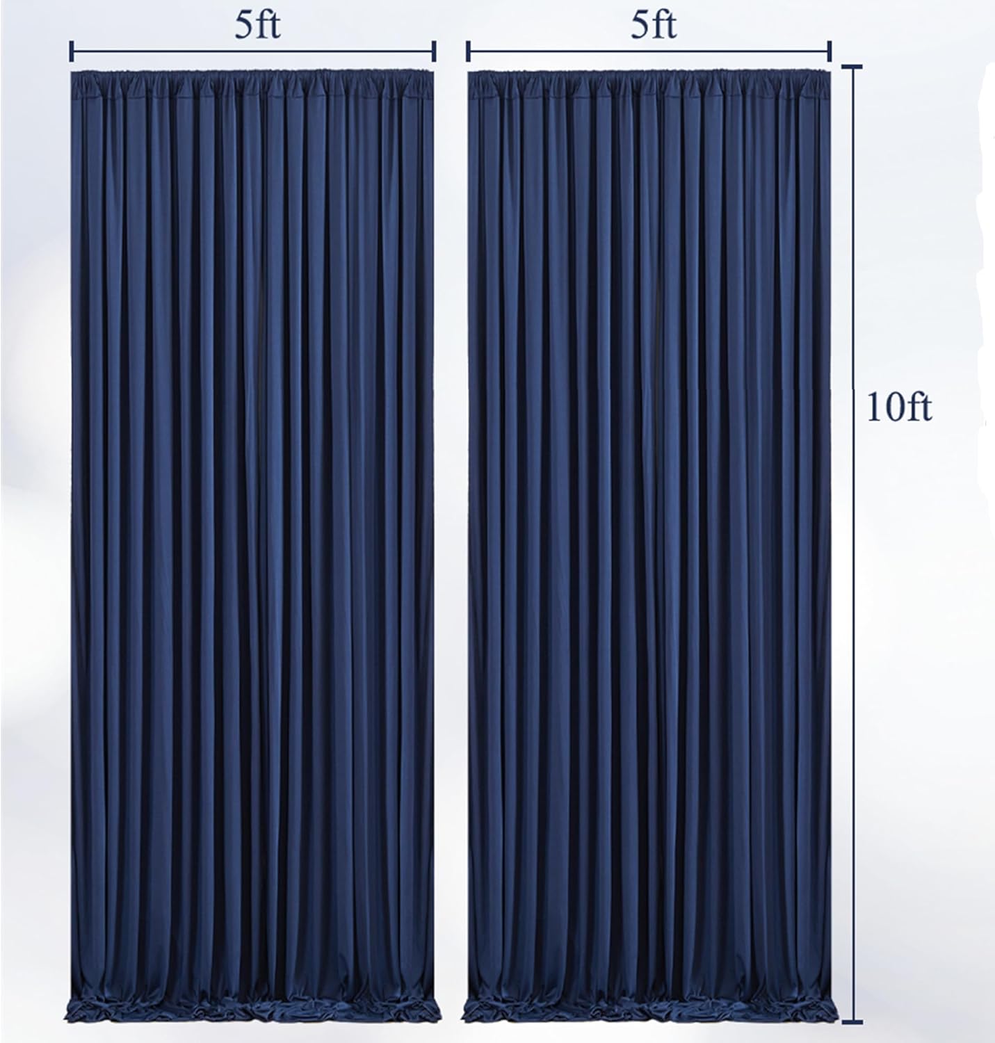 10x10ft Pink Backdrop Curtain with Lights String for Parties Wedding Wrinkle Free Soft Curtains Photo Backdrop Drapes for Girls Birthday Baby Shower Background Decorations 5x10ft, 2 Panels