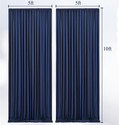 10x10ft Pink Backdrop Curtain with Lights String for Parties Wedding Wrinkle Free Soft Curtains Photo Backdrop Drapes for Girls Birthday Baby Shower Background Decorations 5x10ft, 2 Panels