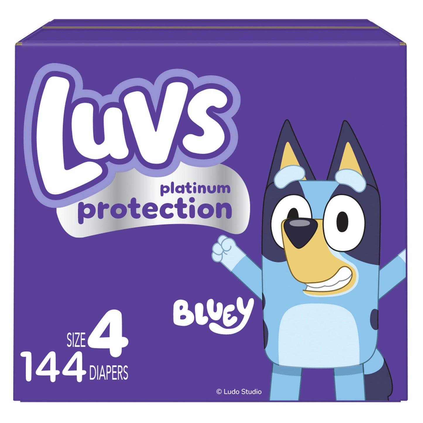 Luvs Size 1 Baby Diapers, Platinum Protection Bluey Diapers for Day & Night, Size 1, 294 Count (Packaging May Vary)
