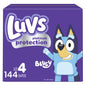 Luvs Size 1 Baby Diapers, Platinum Protection Bluey Diapers for Day & Night, Size 1, 294 Count (Packaging May Vary)