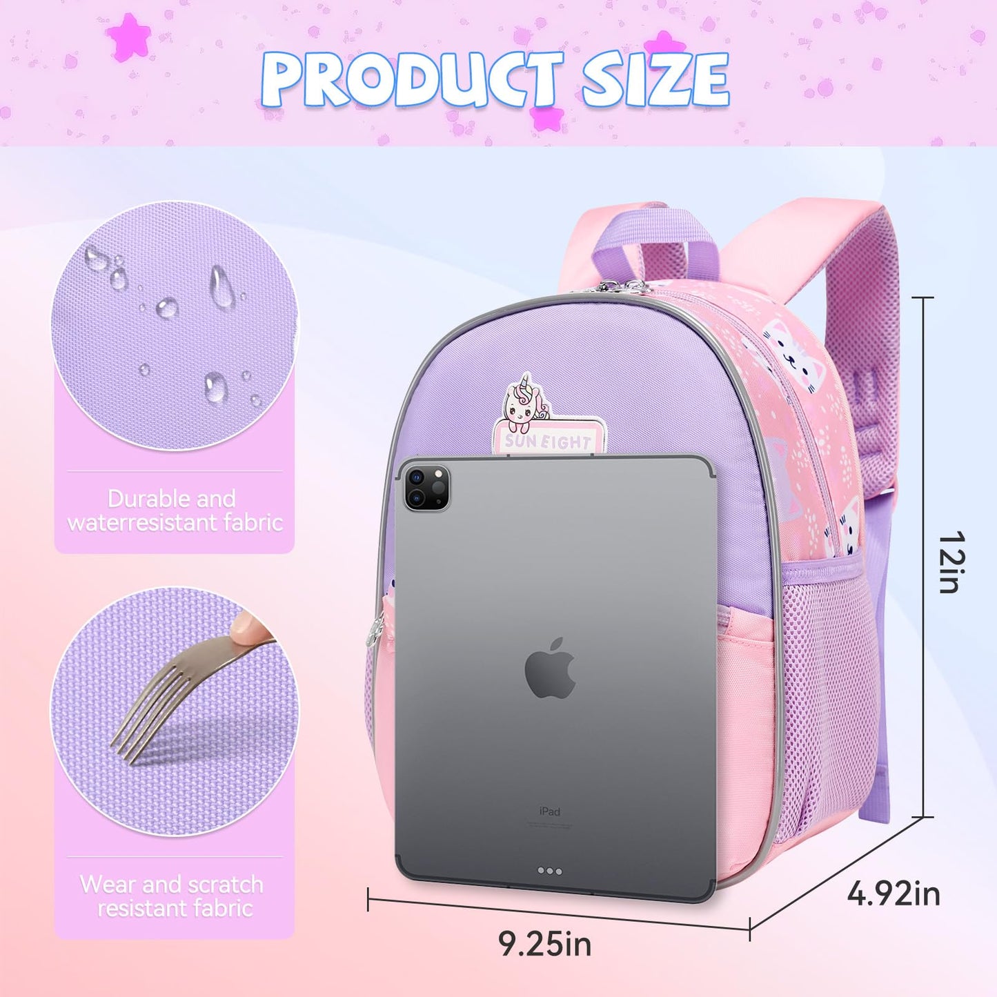 Toddler Backpack for 1-3 Year Old Girls & Boys Waterproof 3D Animal Cartoon Rabbit Design Kids Travel Backpack Lightweight Preschool Daycare Bag with Adjustable Straps(Little White Rabbit)