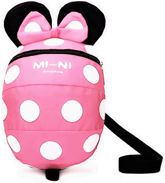 ﻿Baby Toddler Leash Baby Leash Backpack Little Kid Boys Girls Anti-Lost Travel Bag Harness Reins Cute Cartoon Backpacks with Safety Leash for Baby Backpack Leash for Toddlers 1-5 Years(Black red)