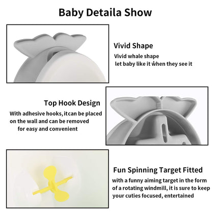 Cute Frog Potty Training Urinal for Boys with Funny Aiming Target - Coffee