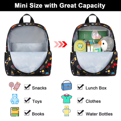 Accmor Toddler Backpack Leash, Cute Unicorn Baby Backpacks with Anti Lost Wrist Link, Mini Kids Backpack Leash Walking Harness for Outdoor Travel, Adorable Backpack Tether for Boys Girls 1-3 (Purple)