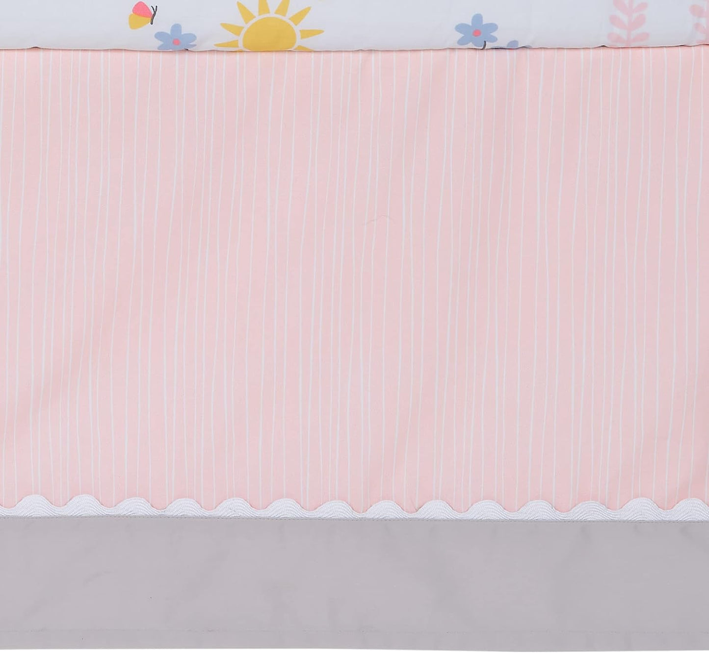 Lambs & Ivy Jazzy Jungle 3-Piece Safari Animals Pink Baby Crib Bedding Set