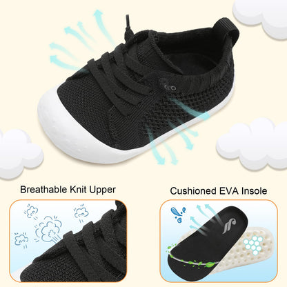 JIASUQI Baby Shoes for Toddler Boys Girls Sneakers Slip on Walking Shoes for Babies
