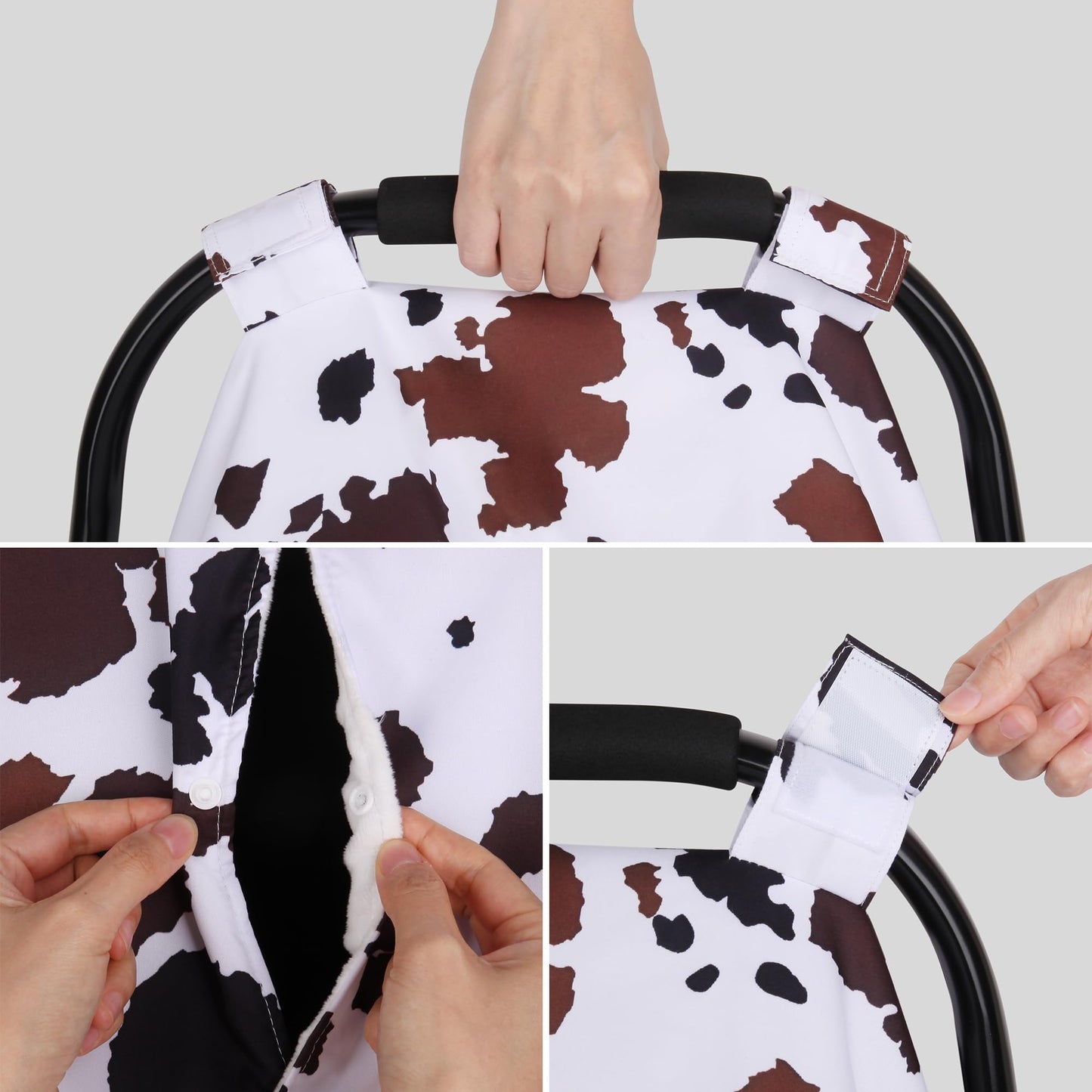 Rquite Car Seat Cover Baby, Carseat Covers Baby Boy, Minky Infant Car Seat Cover Winter, Peekaboo Opening Car Seat Canopy, Multi-use Baby Carrier, Stroller, Nursing Cover, Minky Blanket, Dinosaur