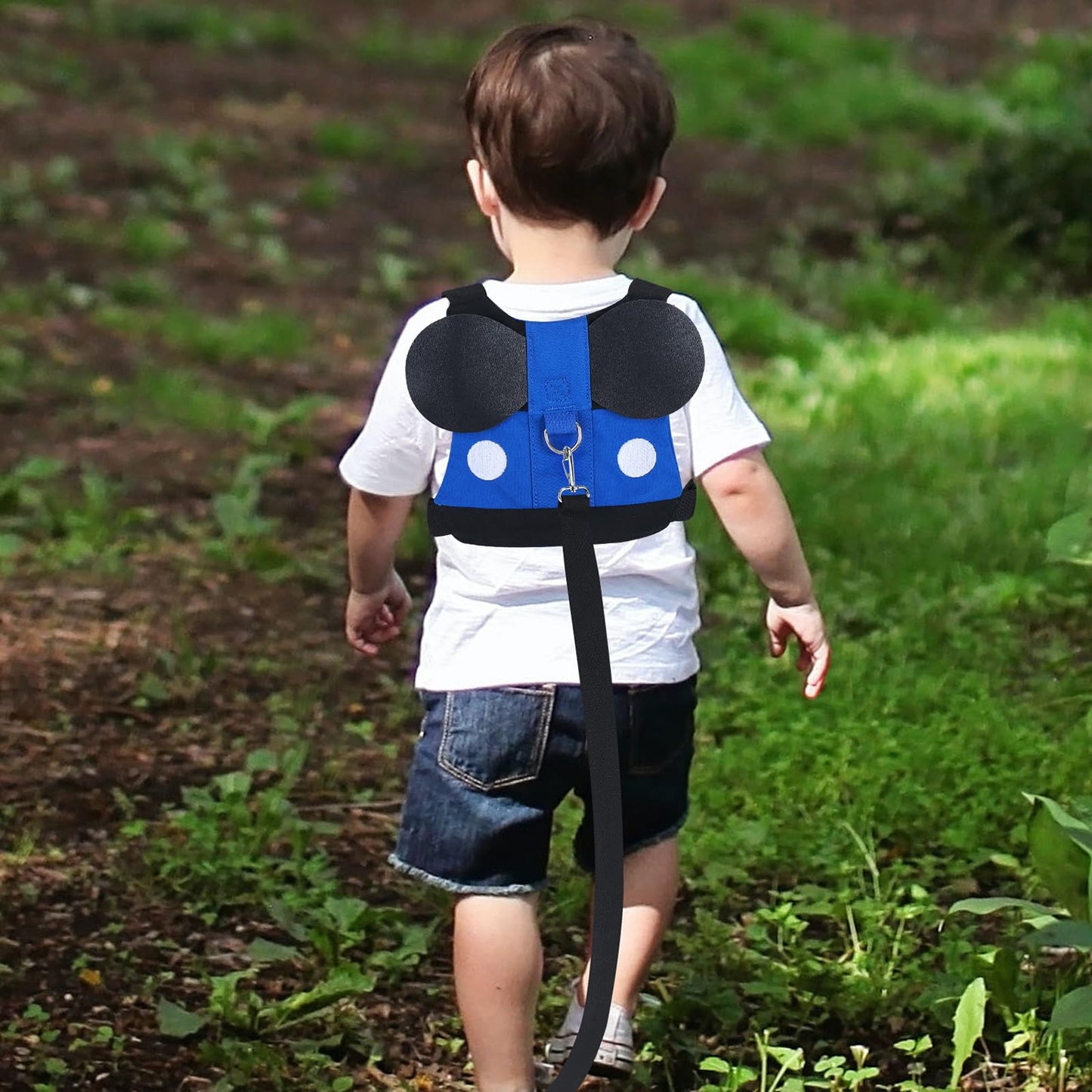 Accmor Toddler Leash Harness, Child Harness Baby Leash + Anti-Lost Wrist Link, Cute Kids Harness with Walking Strap Tether Belt for 1-5 Years Boys and Girls to Zoo or Mall