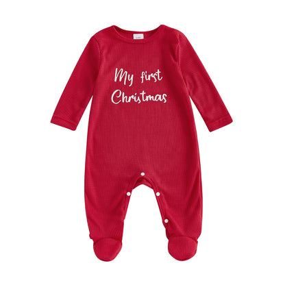 Kuriozud My First Halloween Baby Girl Boy Outfit Newborn Pumpkin Jumpsuit Romper Halloween Footie Pajamas Coming Home Outfit