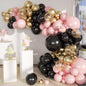 Boho Balloon Garland Arch Kit, 156Pcs Dusty Pink Pastel Brown Metallic Champagne Gold White Balloons for Wedding Baby Bridal Shower Engagement Anniversary Birthday Decorations