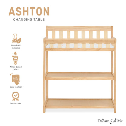 Dream On Me Ashton Changing Table, Natural, 34x20x40 Inch (Pack of 1)